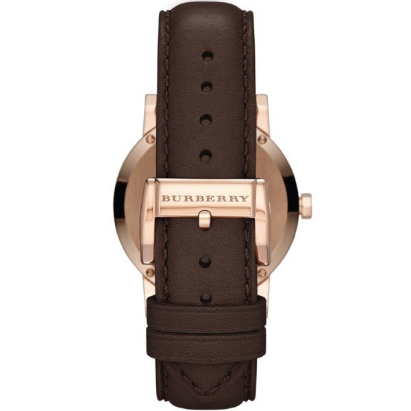  Shop Authentic Burberry The City Brown Dial Brown Leather Strap Watch for Men - BU9013 - Luxxuri