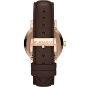  Shop Authentic Burberry The City Brown Dial Brown Leather Strap Watch for Men - BU9013 - Luxxuri