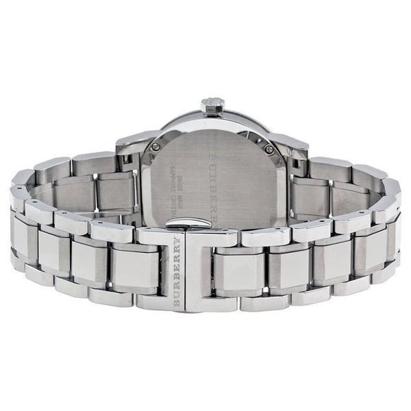  Shop Authentic Burberry The City Black Dial Silver Steel Strap Watch for Women - BU9101 - Luxxuri