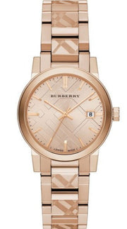  Shop Authentic Burberry The City Rose Gold Dial Rose Gold Steel Strap Watch for Women - BU9146 - Luxxuri