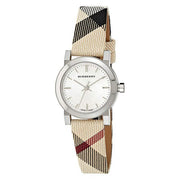  Shop Authentic Burberry The City Nova Silver Dial Brown Leather Strap Watch for Women - BU9212 - Luxxuri