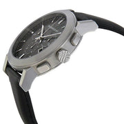  Shop Authentic Burberry The City Grey Dial Black Leather Strap Watch for Men - BU9359 - Luxxuri