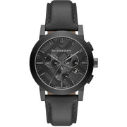  Shop Authentic Burberry The City Black Dial Black Leather Strap Watch for Men - BU9364 - Luxxuri