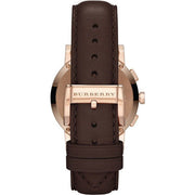  Shop Authentic Burberry The City Grey Dial Brown Leather Strap Unisex Watch - BU9755 - Luxxuri