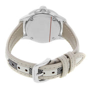  Shop Authentic Burberry The Classic Guilloche Silver Dial Grey Leather Strap Watch for Women - BU10113 - Luxxuri