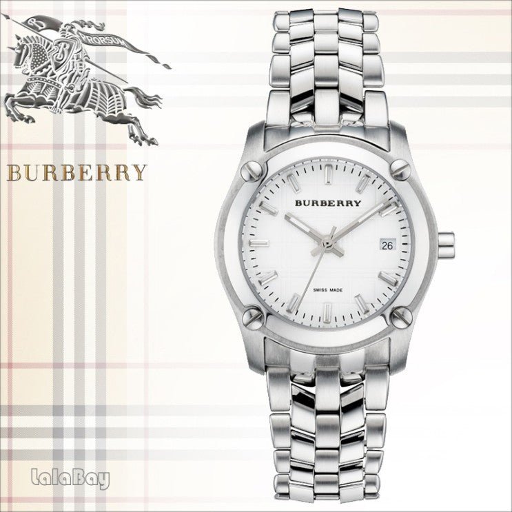  Shop Authentic Burberry Heritage Check White Dial Silver Steel Strap Watch for Women - BU1853 - Luxxuri