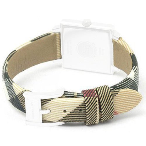  Shop Authentic Burberry Pioneer Gold Dial Haymarket Beige Leather Strap Watch for Women - BU9509 - Luxxuri