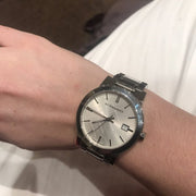  Shop Authentic Burberry The City Silver Dial Silver Steel Strap Watch for Women - BU9000 - Luxxuri