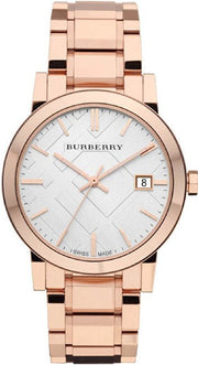  Shop Authentic Burberry The City White Dial Rose Gold Steel Strap Watch for Women - BU9004 - Luxxuri