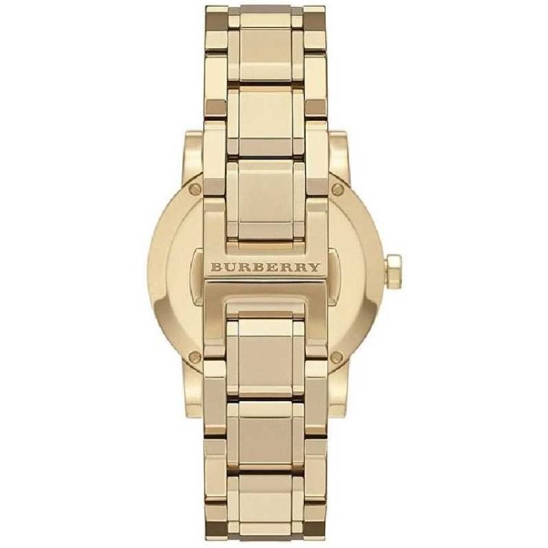  Shop Authentic Burberry The City Gold Dial Gold Steel Strap Watch for Women - BU9033 - Luxxuri