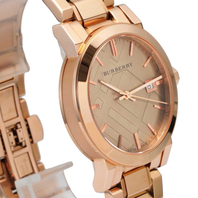 Shop Authentic Burberry The City Rose Gold Dial Rose Gold Steel Strap Watch for Women - BU9034 - Luxxuri