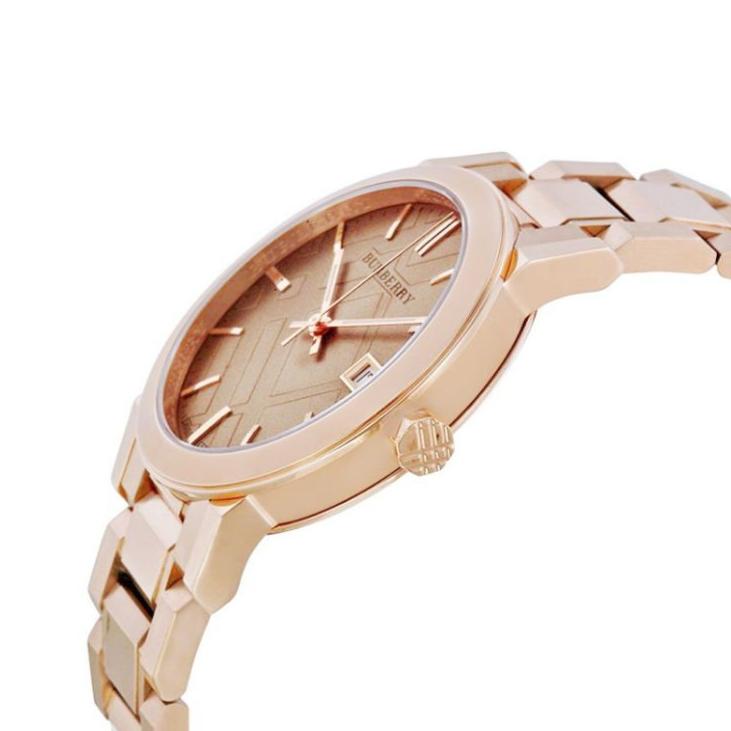  Shop Authentic Burberry The City Rose Gold Dial Rose Gold Steel Strap Watch for Women - BU9034 - Luxxuri