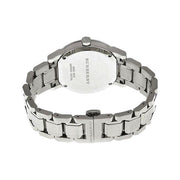  Shop Authentic Burberry The City Pink Dial Silver Steel Strap Watch for Women - BU9124 - Luxxuri