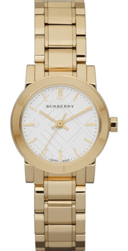  Shop Authentic Burberry The City White Dial Gold Steel Strap Watch for Women - BU9103 - Luxxuri