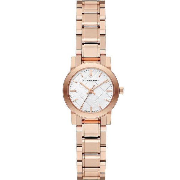  Shop Authentic Burberry The City White Dial Rose Gold Steel Strap Watch for Women - BU9104 - Luxxuri