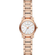  Shop Authentic Burberry The City White Dial Rose Gold Steel Strap Watch for Women - BU9104 - Luxxuri