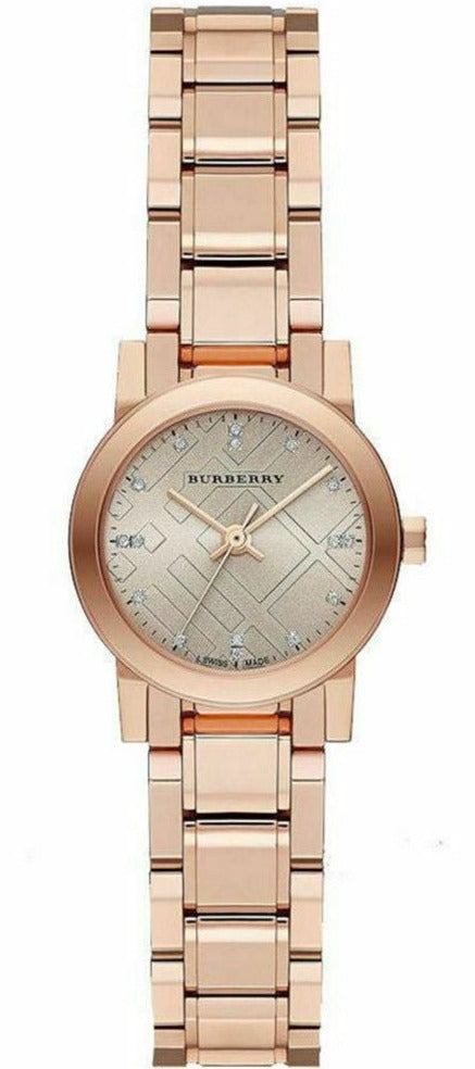  Shop Authentic Burberry Heritage Rose Gold Dial Rose Gold Steel Strap Watch for Women - BU9215 - Luxxuri