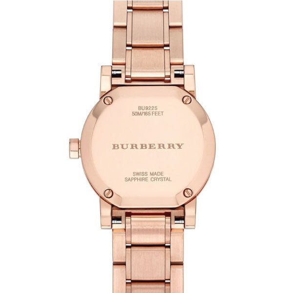  Shop Authentic Burberry The City Diamonds Rose Dial Rose Gold Steel Strap Watch for Women - BU9225 - Luxxuri