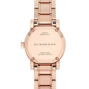  Shop Authentic Burberry The City Diamonds Rose Dial Rose Gold Steel Strap Watch for Women - BU9225 - Luxxuri