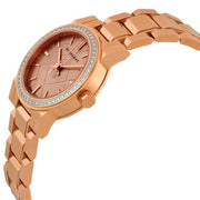  Shop Authentic Burberry The City Diamonds Rose Dial Rose Gold Steel Strap Watch for Women - BU9225 - Luxxuri