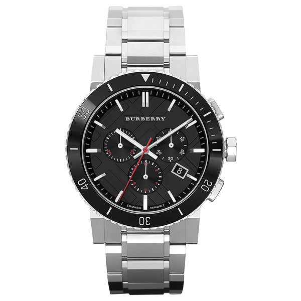  Shop Authentic Burberry The City Black Dial Silver Steel Strap Watch for Men - BU9380 - Luxxuri
