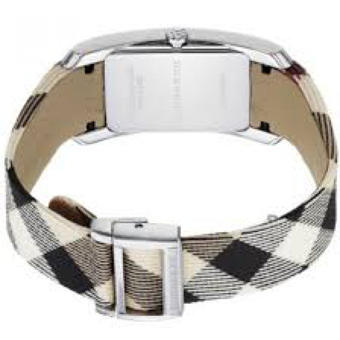  Shop Authentic Burberry Nova Check Silver Dial Two Tone Leather Strap Watch For Women - BU9404 - Luxxuri
