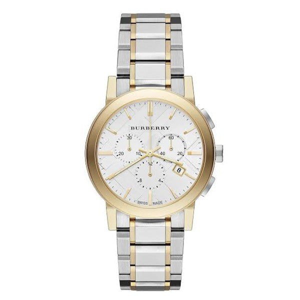  Shop Authentic Burberry The City White Dial Two Tone Steel Strap Watch for Men - BU9751 - Luxxuri