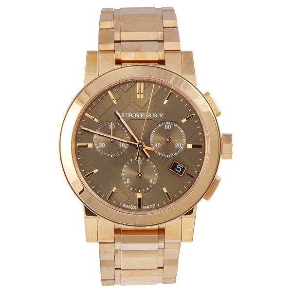  Shop Authentic Burberry The City Grey Dial Rose Gold Steel Strap Unisex Watch - BU9754 - Luxxuri
