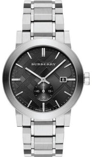  Shop Authentic Burberry The City Black Dial Silver Steel Strap Watch for Men - BU9901 - Luxxuri