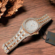  Shop Authentic Bulova Phantom Crystal Silver Dial Two Tone Steel Strap Watch for Men - 98B324 - Luxxuri
