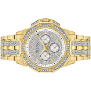  Shop Authentic Bulova Crystal Collection Octova White Dial Gold Steel Strap Watch for Men - 98C126 - Luxxuri