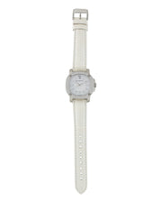  Shop Authentic Burberry The Britain Diamonds Mother of Pearl Dial White Leather Strap Watch for Women - BBY1800 - Luxxuri