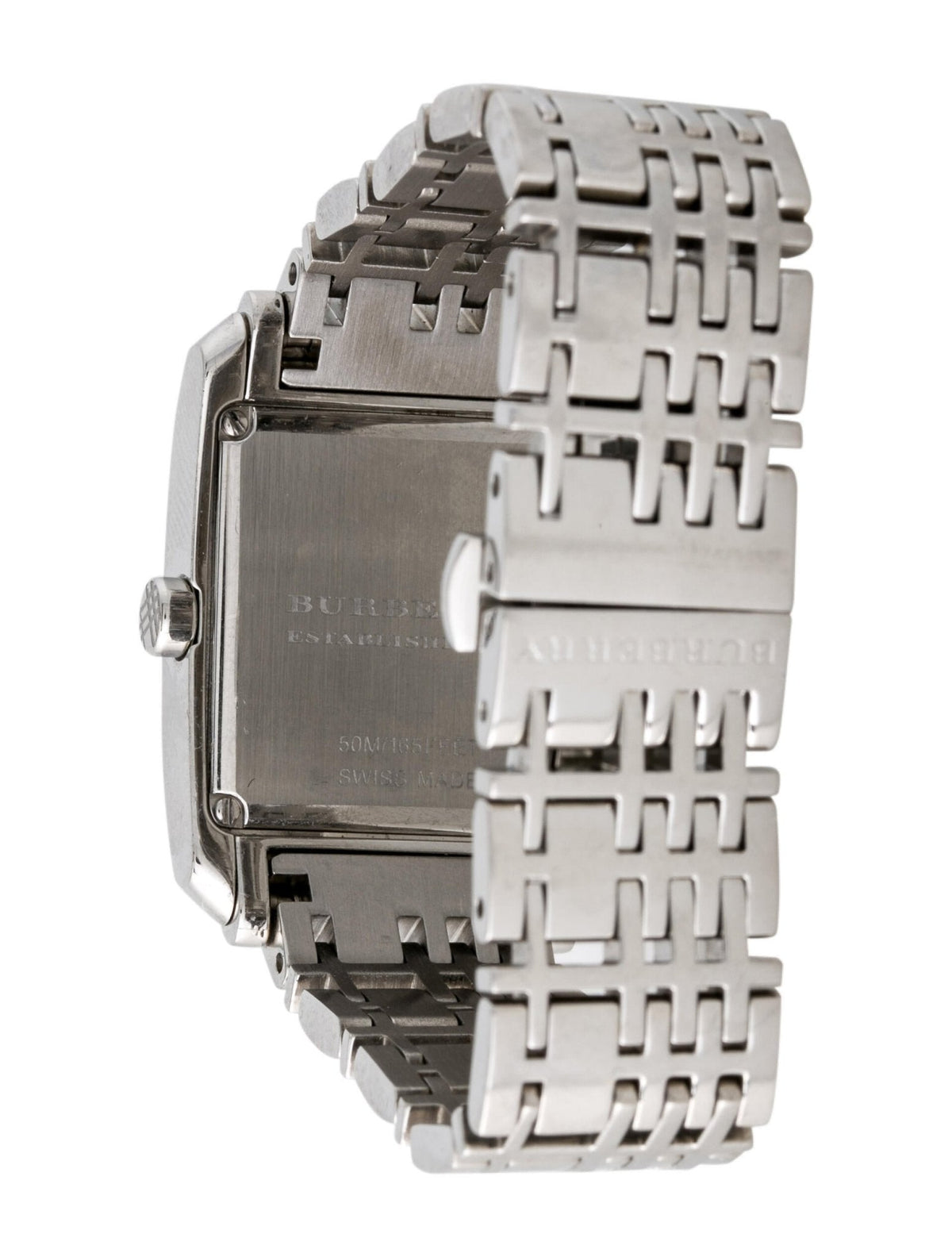  Shop Authentic Burberry Heritage Diamond White Dial Silver Stainless Steel Strap Watch for Women - BU1583 - Luxxuri