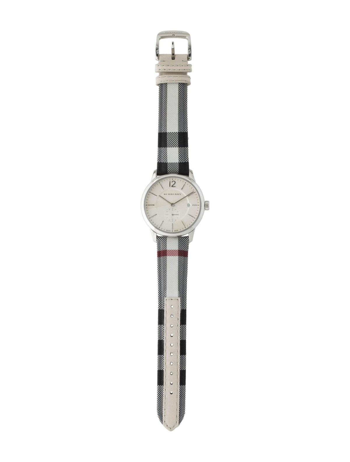  Shop Authentic Burberry Heritage Nova Heritage White Dial Leather Strap Watch for Women - BU1395 - Luxxuri