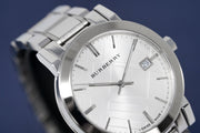  Shop Authentic Burberry The City Silver Dial Silver Steel Strap Watch for Women - BU9000 - Luxxuri