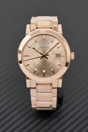  Shop Authentic Burberry The City Light Brown Dial Rose Gold Steel Strap Watch for Women - BU9005 - Luxxuri