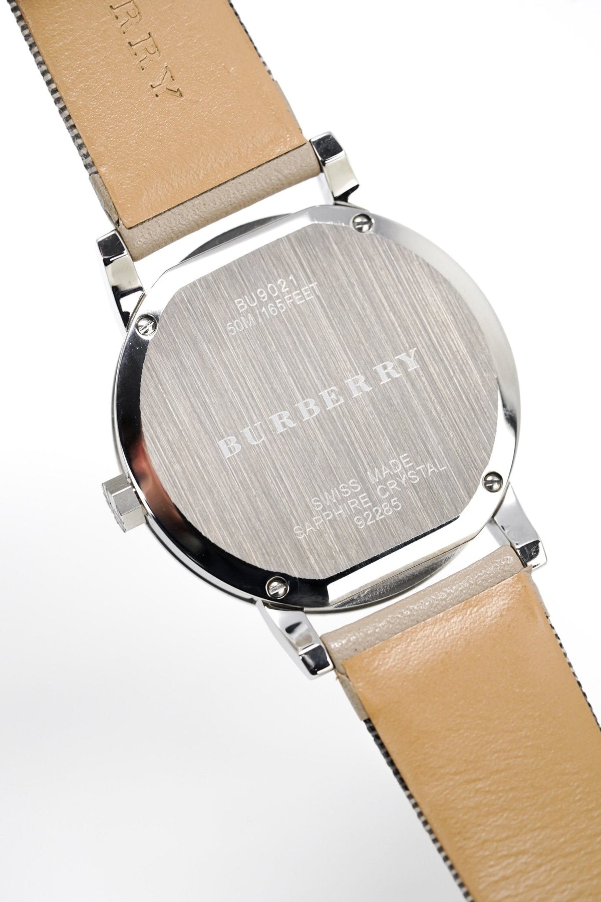  Shop Authentic Burberry The City Beige Dial Tan Leather Strap Watch for Women - BU9021 - Luxxuri