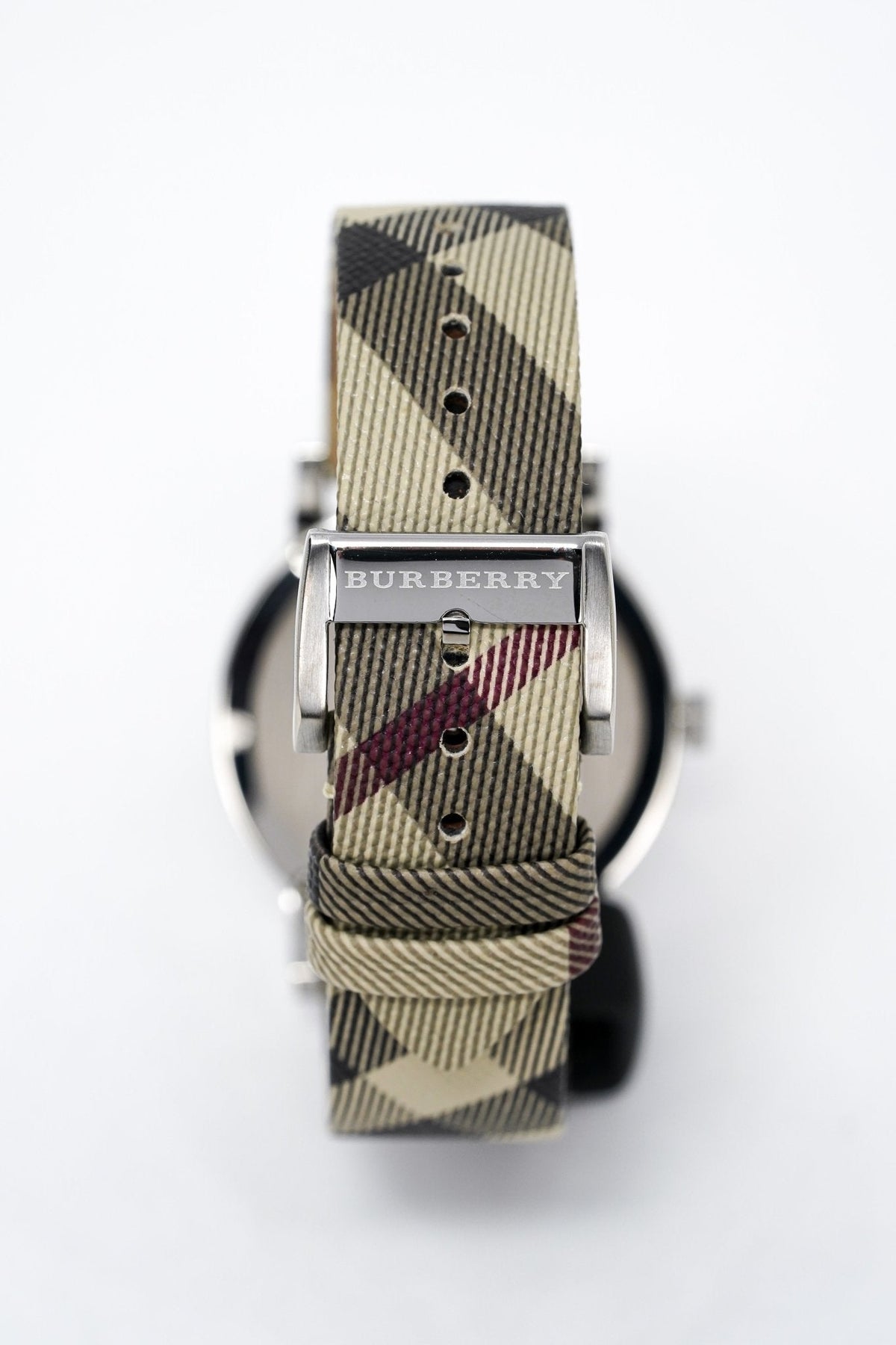  Shop Authentic Burberry The City Nova Beige Dial Grey Leather Strap Watch for Women - BU9023 - Luxxuri