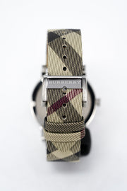  Shop Authentic Burberry The City Nova Beige Dial Grey Leather Strap Watch for Women - BU9023 - Luxxuri