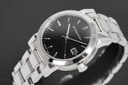  Shop Authentic Burberry The City Black Dial Silver Steel Strap Watch for Women - BU9101 - Luxxuri