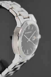  Shop Authentic Burberry The City Black Dial Silver Steel Strap Watch for Women - BU9101 - Luxxuri