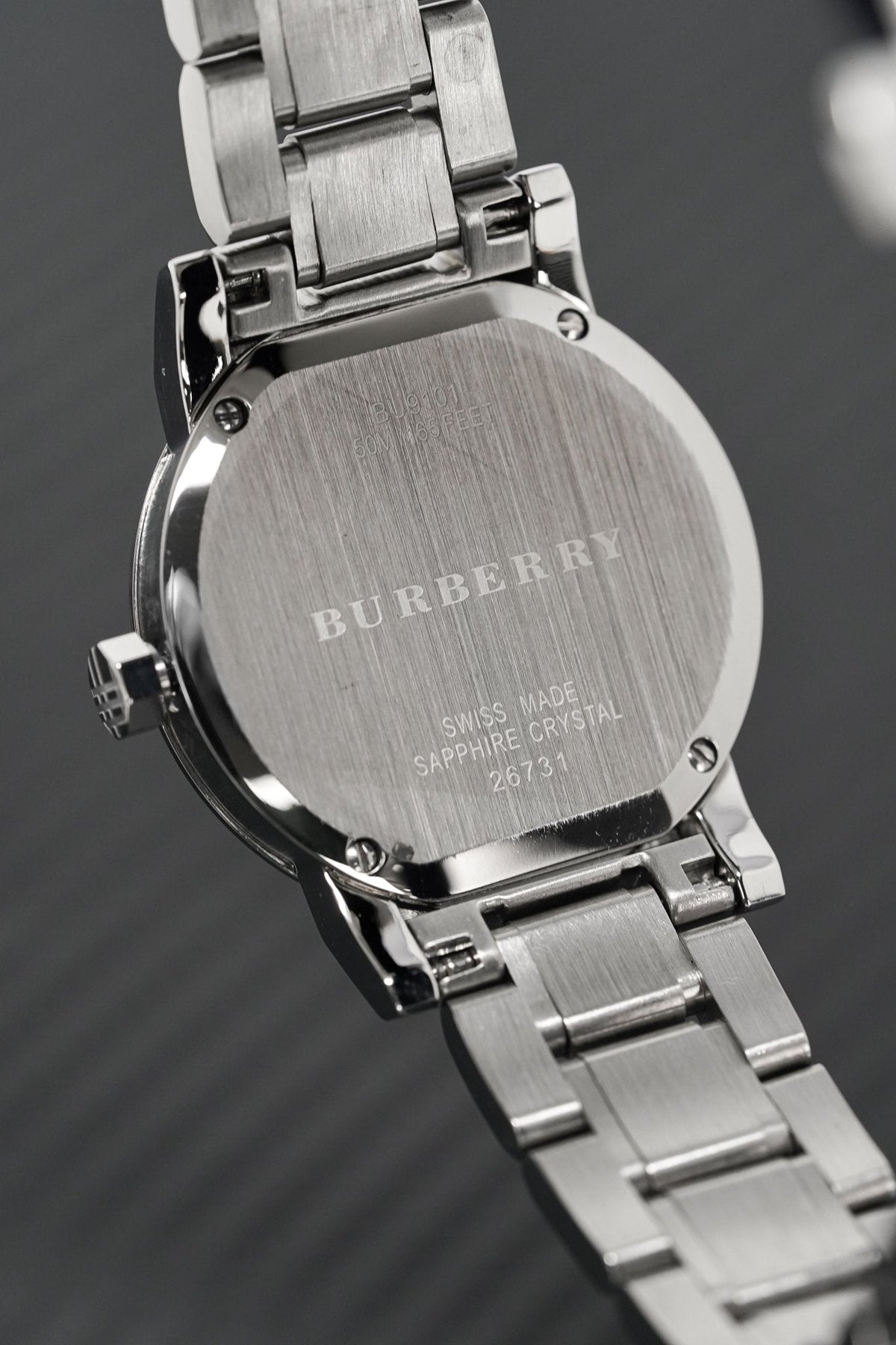  Shop Authentic Burberry The City Black Dial Silver Steel Strap Watch for Women - BU9101 - Luxxuri