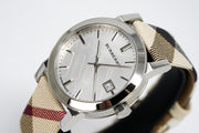  Shop Authentic Burberry The City White Dial Brown Leather Strap Watch for Women - BU9113 - Luxxuri