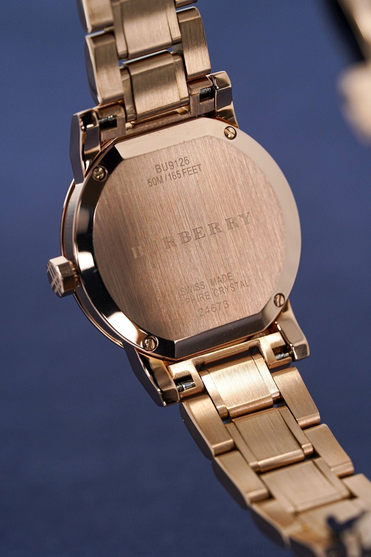  Shop Authentic Burberry The City Diamonds Rose Gold Dial Rose Gold Steel Strap Watch for Women - BU9126 - Luxxuri