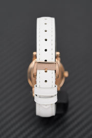  Shop Authentic Burberry The City White Dial White Leather Strap Watch for Women - BU9209 - Luxxuri