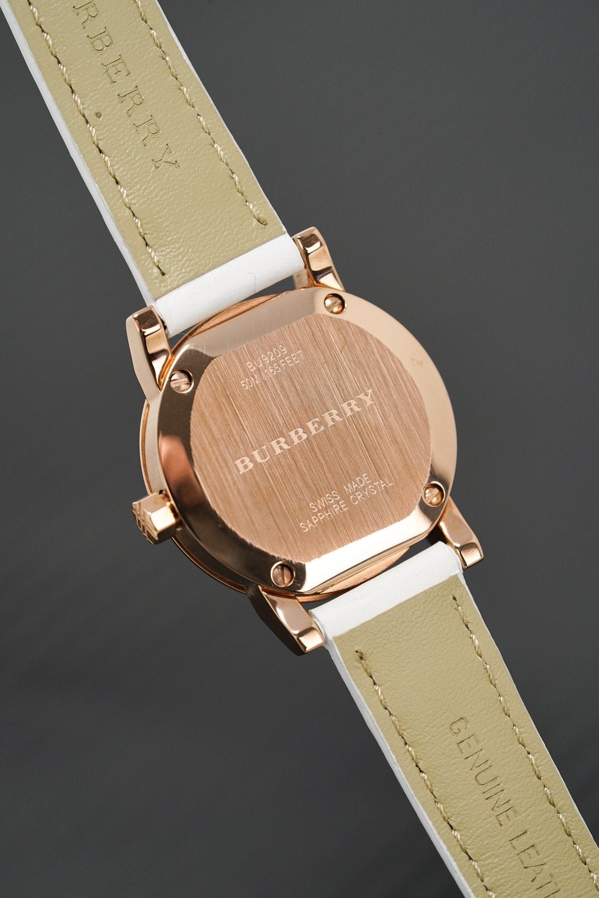  Shop Authentic Burberry The City Pink Dial Brown Leather Strap Watch for Women - BU9236 - Luxxuri