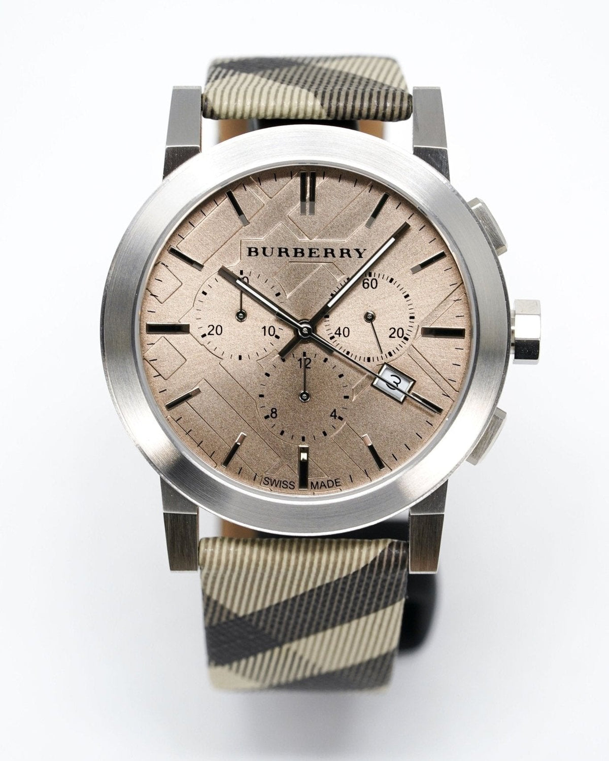  Shop Authentic Burberry The City Smoked Brown Dial Brown Leather Strap Watch for Men - BU9361 - Luxxuri