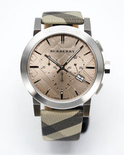  Shop Authentic Burberry The City Smoked Brown Dial Brown Leather Strap Watch for Men - BU9361 - Luxxuri