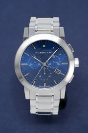  Shop Authentic Burberry The City Blue Dial Silver Steel Strap Watch for Men - BU9363 - Luxxuri