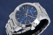  Shop Authentic Burberry The City Blue Dial Silver Steel Strap Watch for Men - BU9363 - Luxxuri